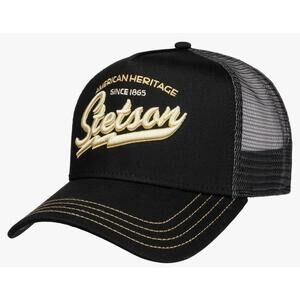 Stetson American Heritage Classic Trucker Cap Adult OSFA New W Tag Black